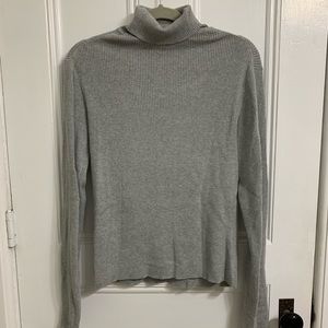 Grey Turtleneck Sweater